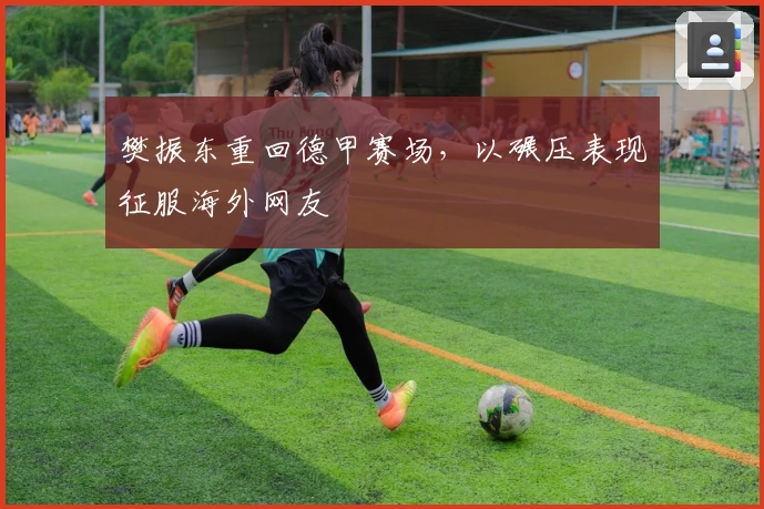 樊振东重回德甲赛场，以碾压表现征服海外网友